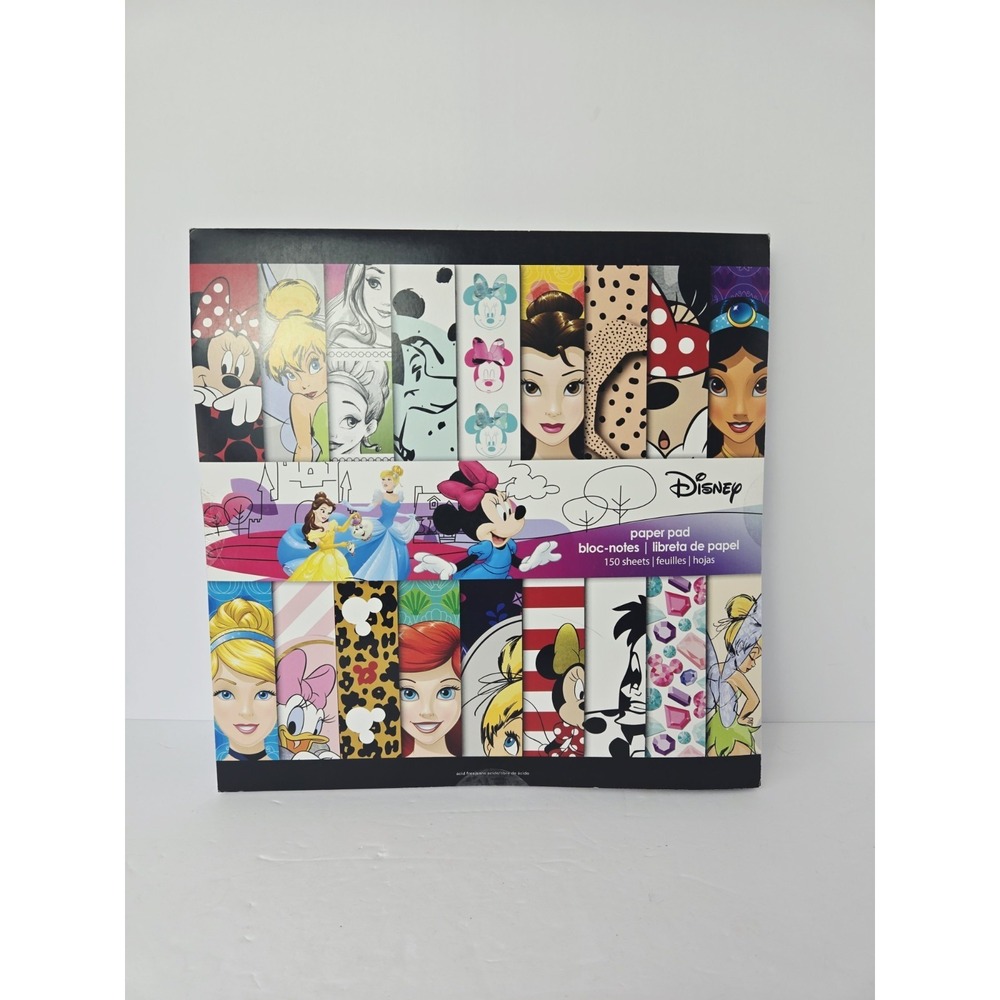 Disney Paper Pad bloc- notes 150 pages NEW scrapbook paper Mickey Princess